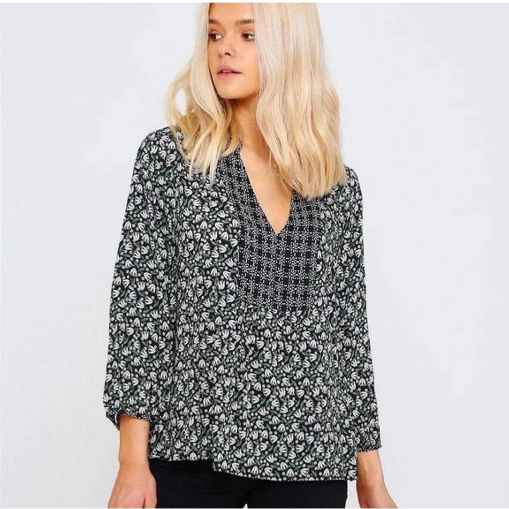 Velvet by Graham & Spencer Alabama Split Neck Blouse